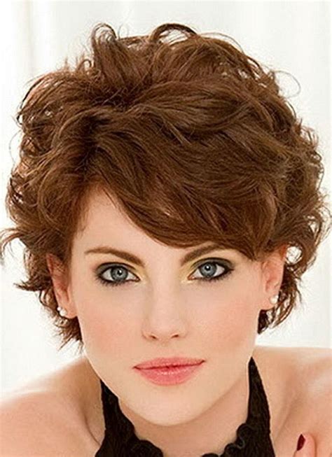 brunette hairstyles short curly